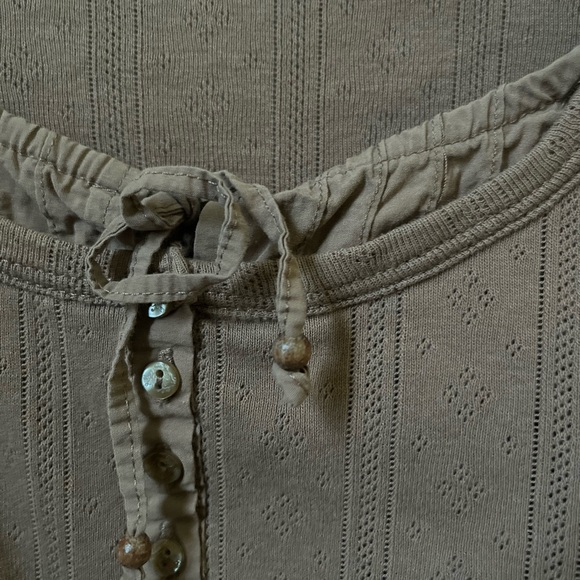 DKNY JEANS Y2K  three quarter sleeve knit top size small - Picture 3 of 4